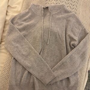 Classic Gray Cashmere Hoodie